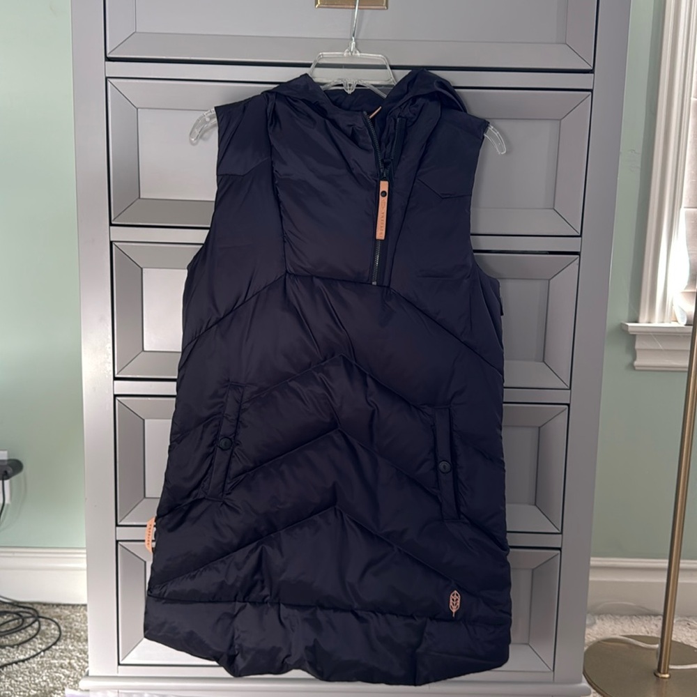 Dark gray Puffer vest dress